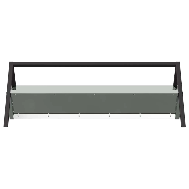 vidaXL Lauksaimniecības barošanas caurule Sudraba 111 x 76 x 38 cm