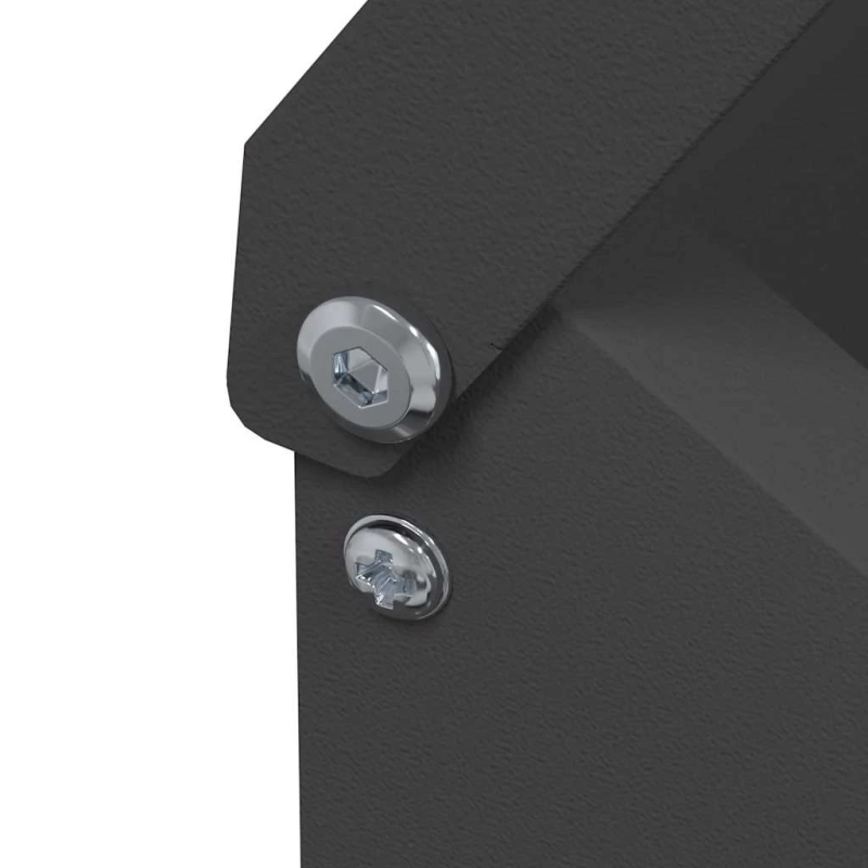 vidaXL Vistas barotava Melna 21 x 16 x 33 cm Auksti velmēts tērauds