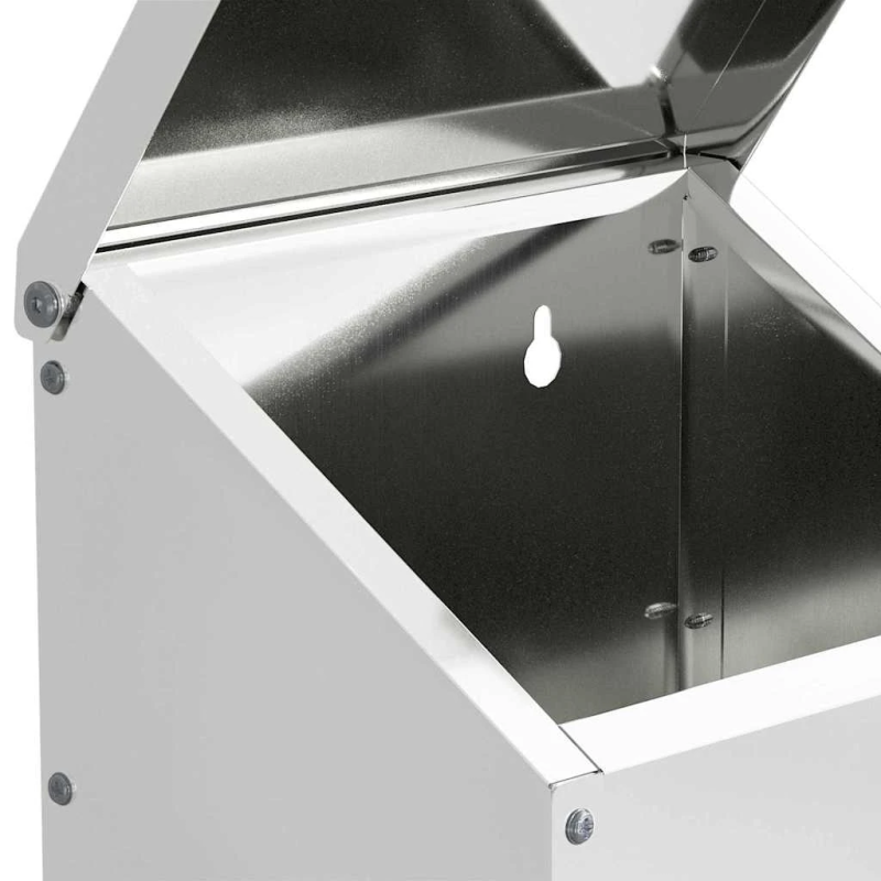 vidaXL Vistas barotava Sudraba 21 x 16 x 33 cm Cinkots tērauds