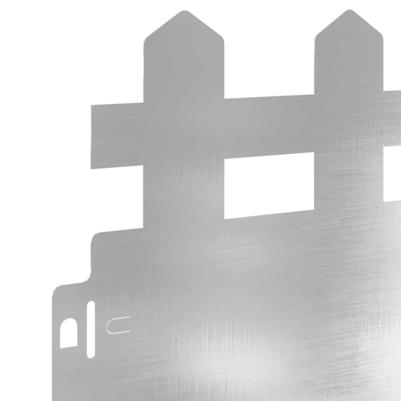 vidaXL Zāliena apmales 30 pcs Sudraba 103 x 0,05 x 22 cm