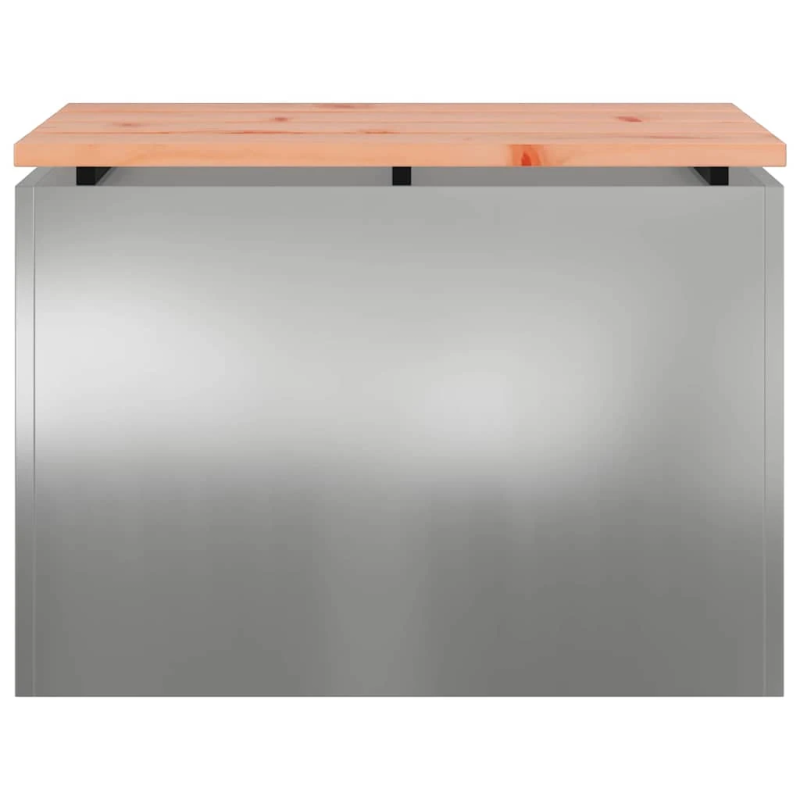 vidaXL Dārza sols Sudraba 60 x 40 x 43 cm Cinkots tērauds