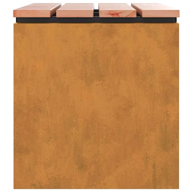 vidaXL Dārza sols Rūsa 60 x 40 x 43 cm Novecināts tērauds