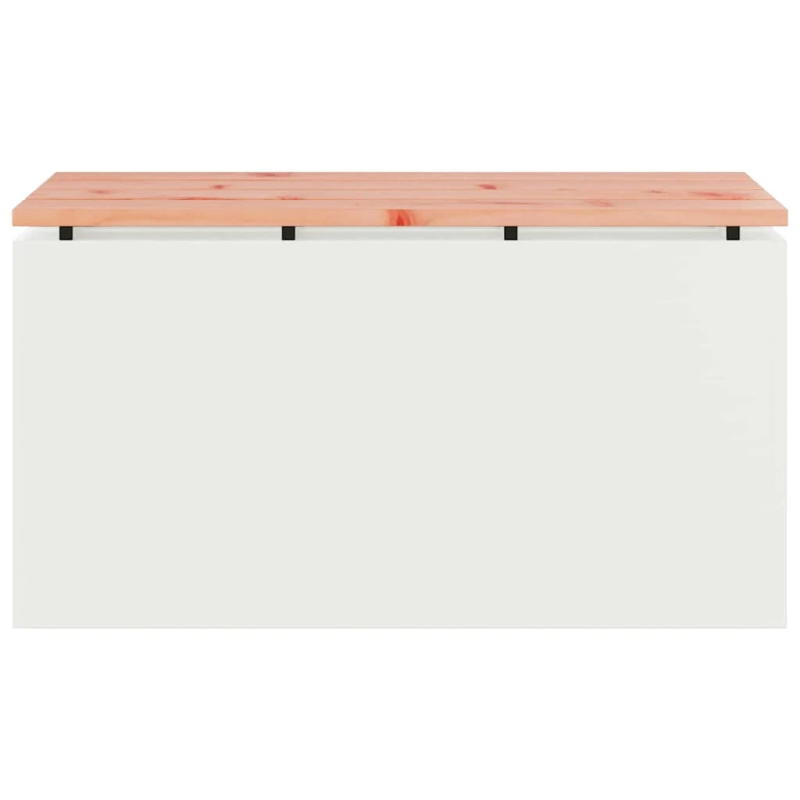 vidaXL Dārza sols Balts 80 x 40 x 43 cm Tērauds