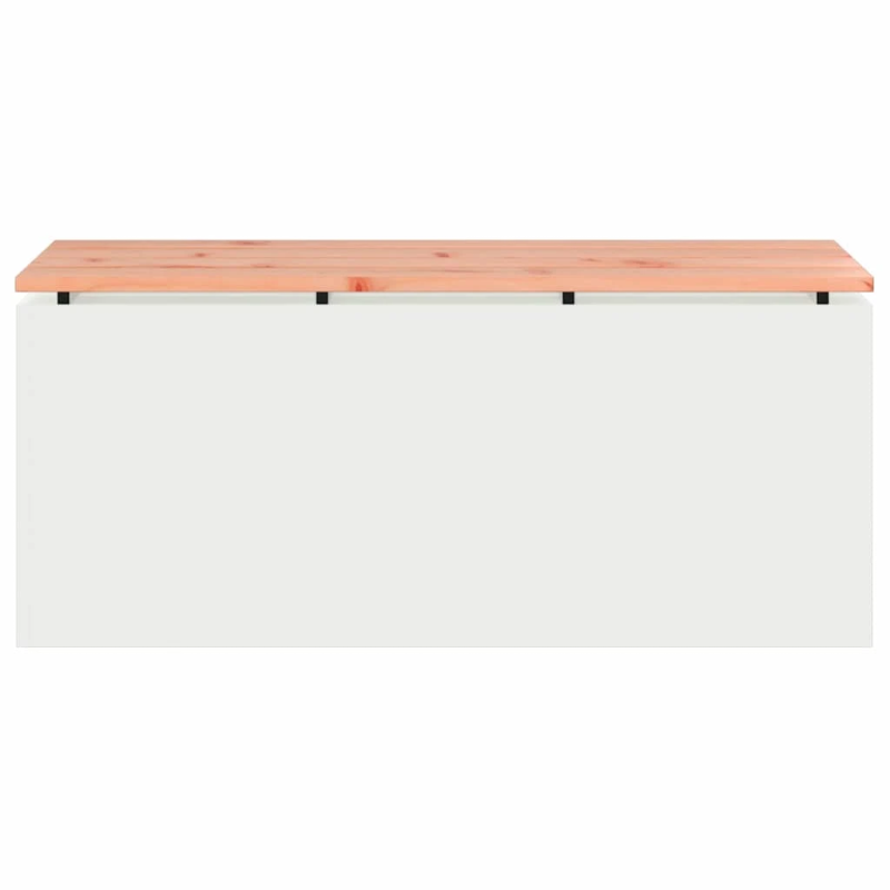 vidaXL Dārza sols Balts 100 x 40 x 43 cm Tērauds