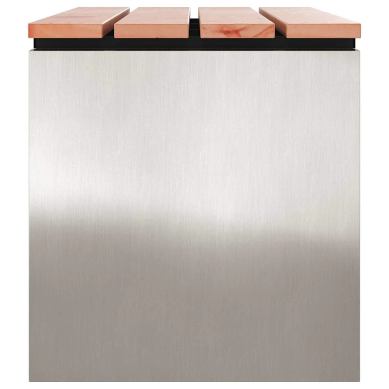 vidaXL Dārza sols Sudraba 100 x 40 x 43 cm Nerūsējošs tērauds