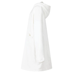 vidaXL Segas džemperis ar kapuci Balts m Fleeces un flaneļa