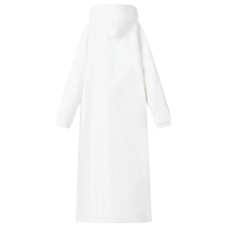 vidaXL Segas džemperis ar kapuci Balts l Fleeces un flaneļa