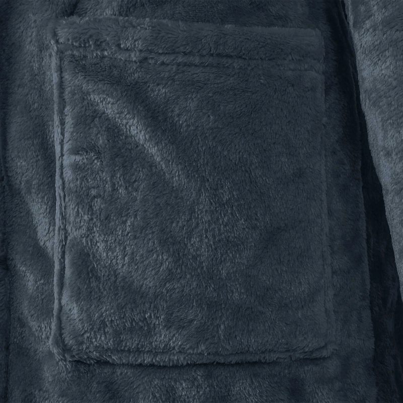 vidaXL Kapuču rūtiņu halāts Tums zils xxl Flanelis