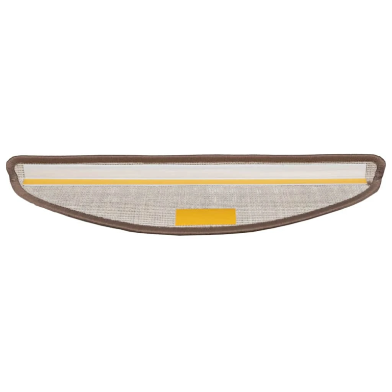 vidaXL Pašlīmējoši paklāji kāpnēm 15 pcs Brūna 56 x 17 x 3 cm