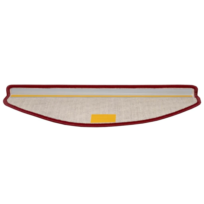vidaXL Pašlīmējoši paklāji kāpnēm 15 pcs Sarkana 65 x 21 x 4 cm