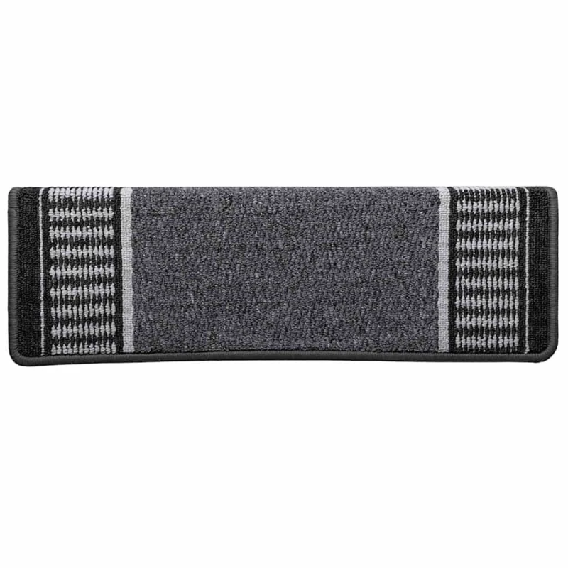 vidaXL Pašlīmējoši paklāji kāpnēm 15 pcs Antracīts 65 x 21 x 4 cm