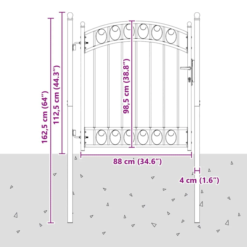 vidaXL Žoga vārti Pelēka 125 x 100 cm Pulverkrāsots tērauds