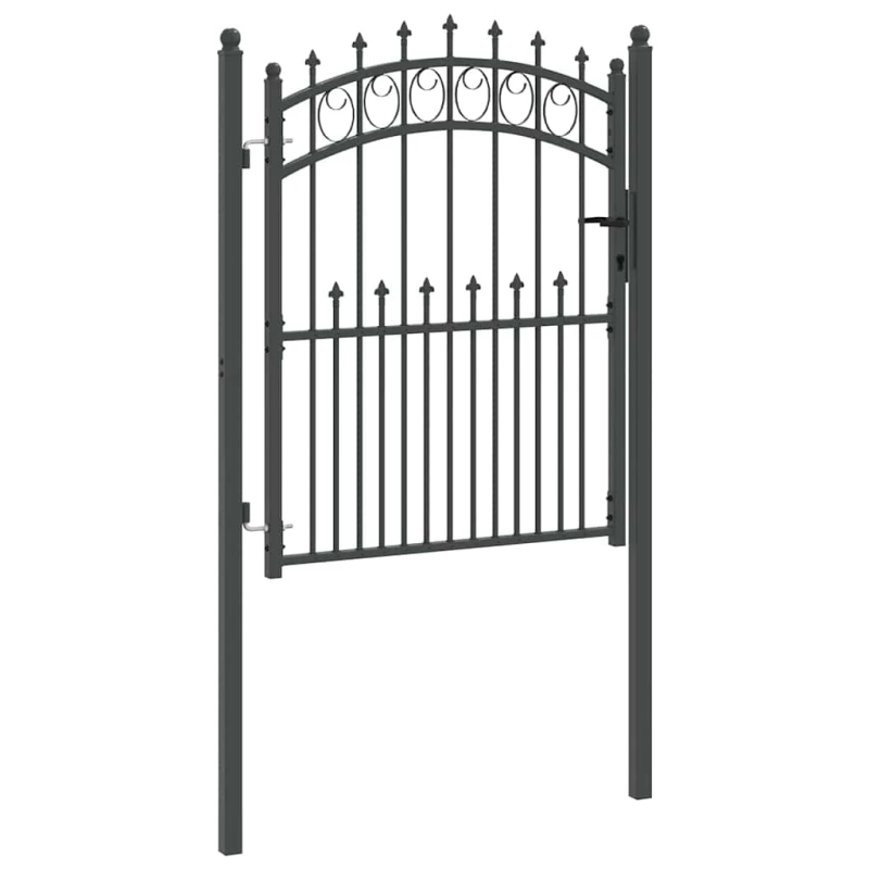 vidaXL Žoga vārti ar naglām Pelēka 150 x 100 cm Pulverkrāsots tērauds