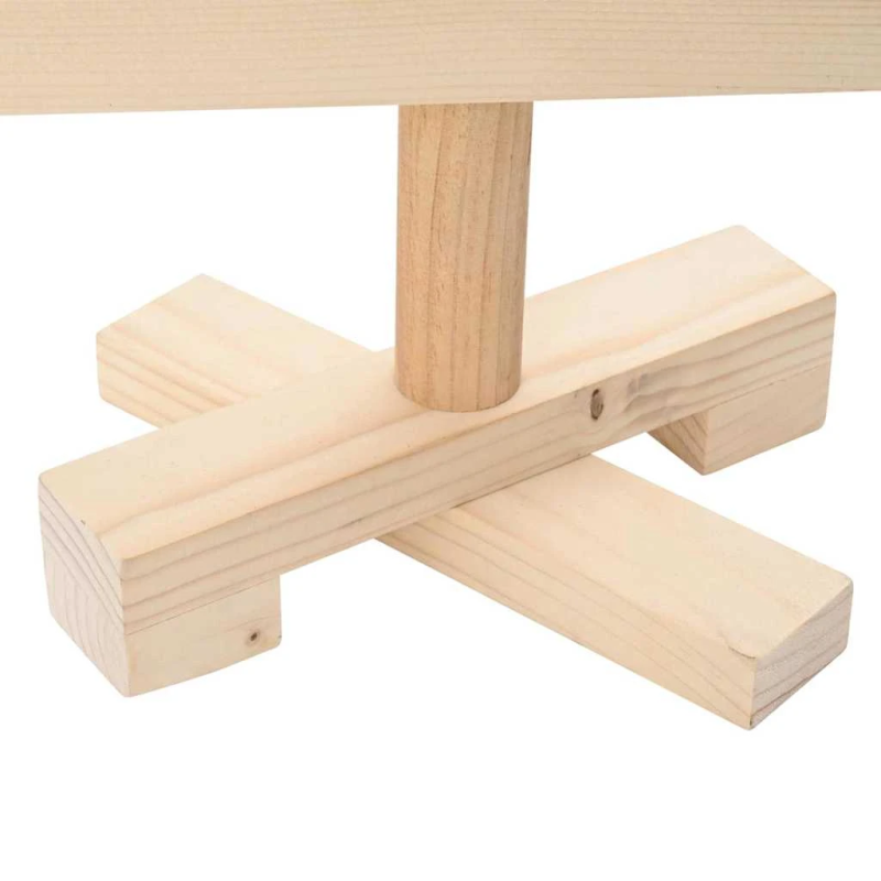 vidaXL Ziemassvētku koki ar statīvu Dabiska 60 cm Priedes masīvkoks