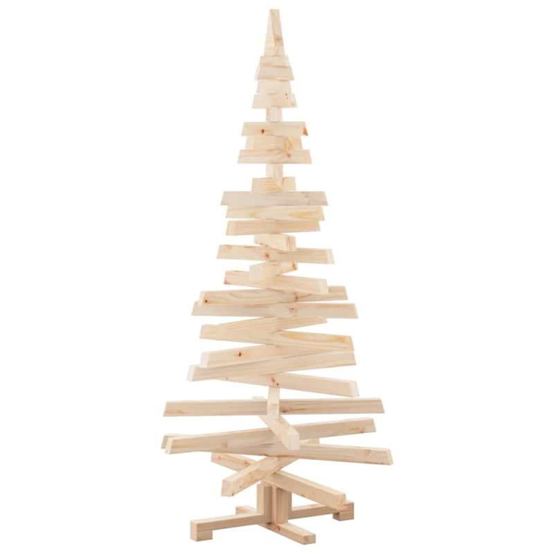 vidaXL Ziemassvētku koki ar statīvu Dabiska 150 cm Priedes masīvkoks