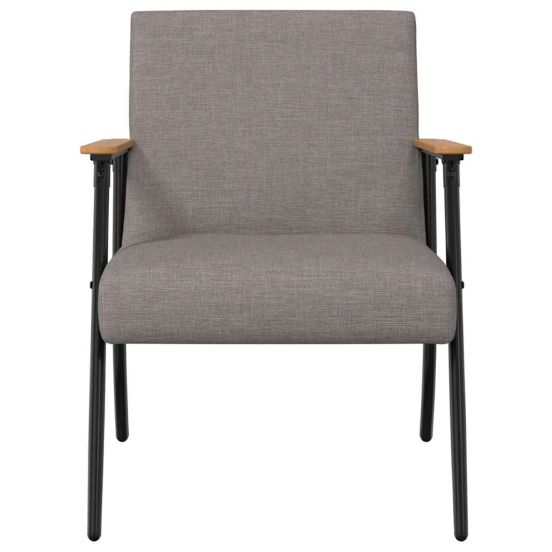 vidaXL atpūtas krēsls Pelēkbrūna 59 x 75 x 78 cm audums