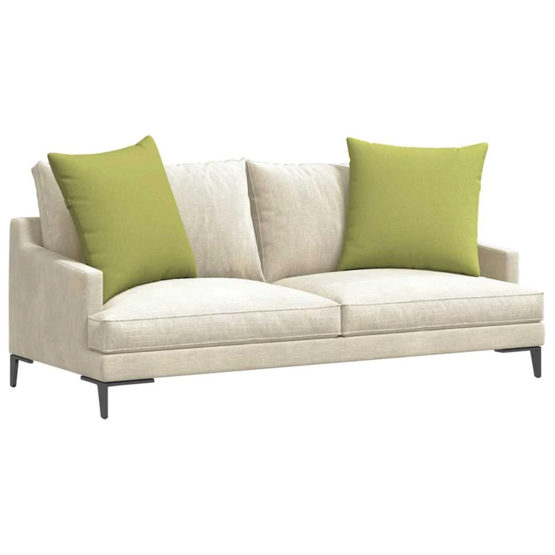 vidaXL Dīvāna spilveni 2 pcs Gaiši zaļa 80 x 80 cm audums