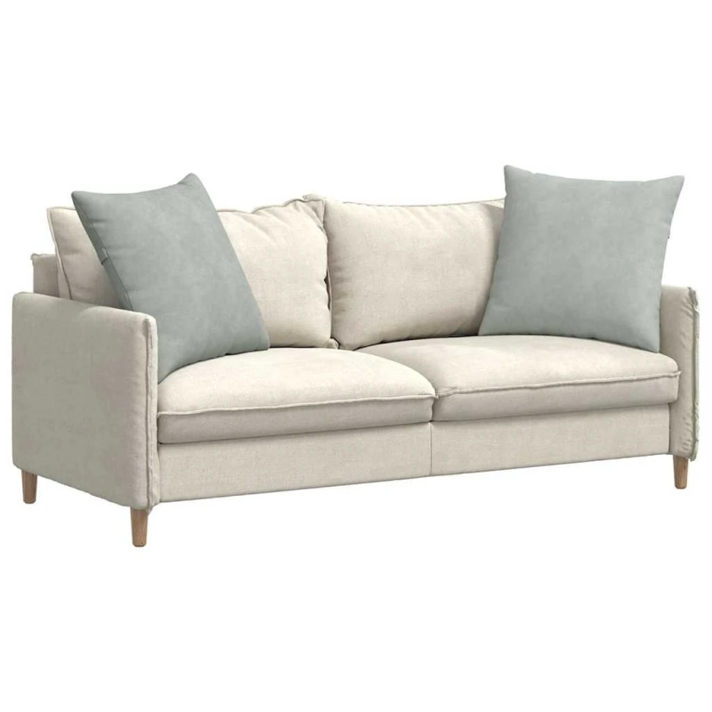 vidaXL Dīvāna spilveni 2 pcs Gaiši pelēks 80 x 80 cm Korduroja audums