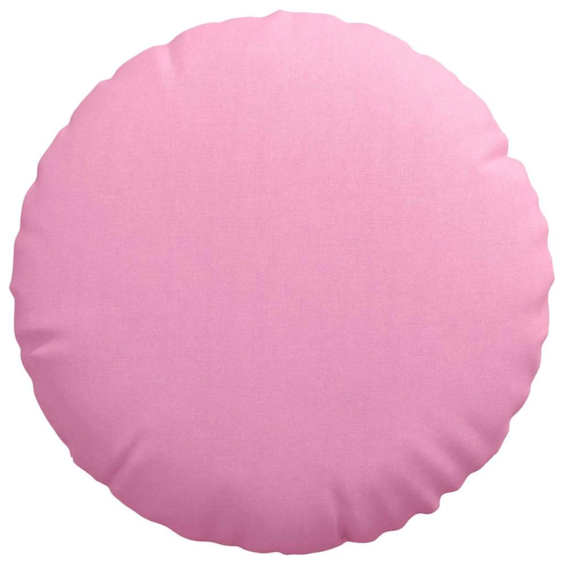 vidaXL Sēdvietas spilventiņi 2 pcs Rozā DIA50 x 19 cm audums