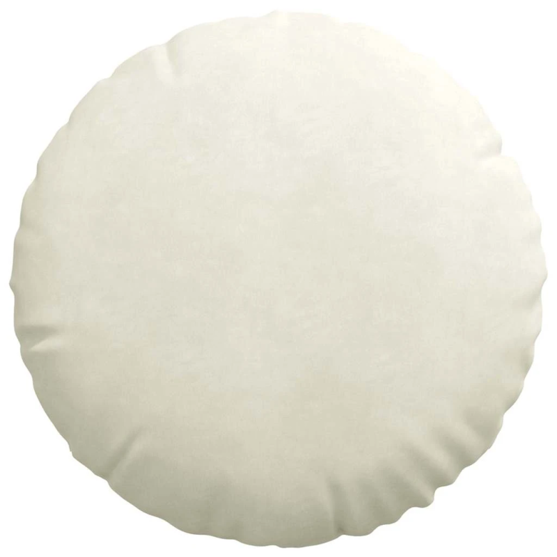 vidaXL Sēdvietas spilventiņi 2 pcs Krēmkrāsa DIA 40 x 13 cm Samts