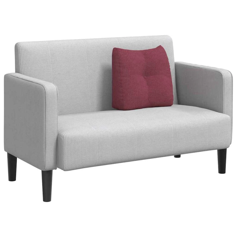 vidaXL Atpakaļ spilvens Vīna sarkans 45 x 24 x 50 cm audums