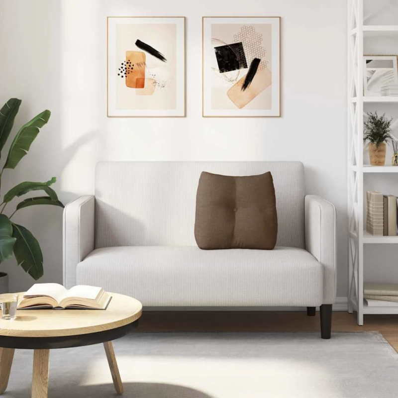 vidaXL Atpakaļ spilvens Brūna 45 x 24 x 50 cm audums