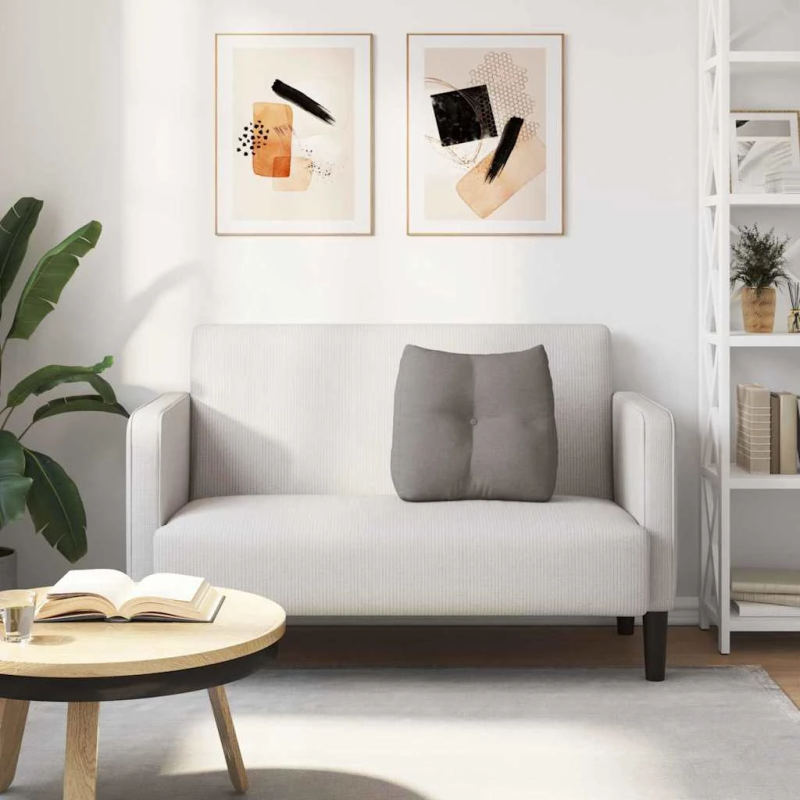 vidaXL Atpakaļ spilvens Pelēkbrūna 45 x 24 x 50 cm audums