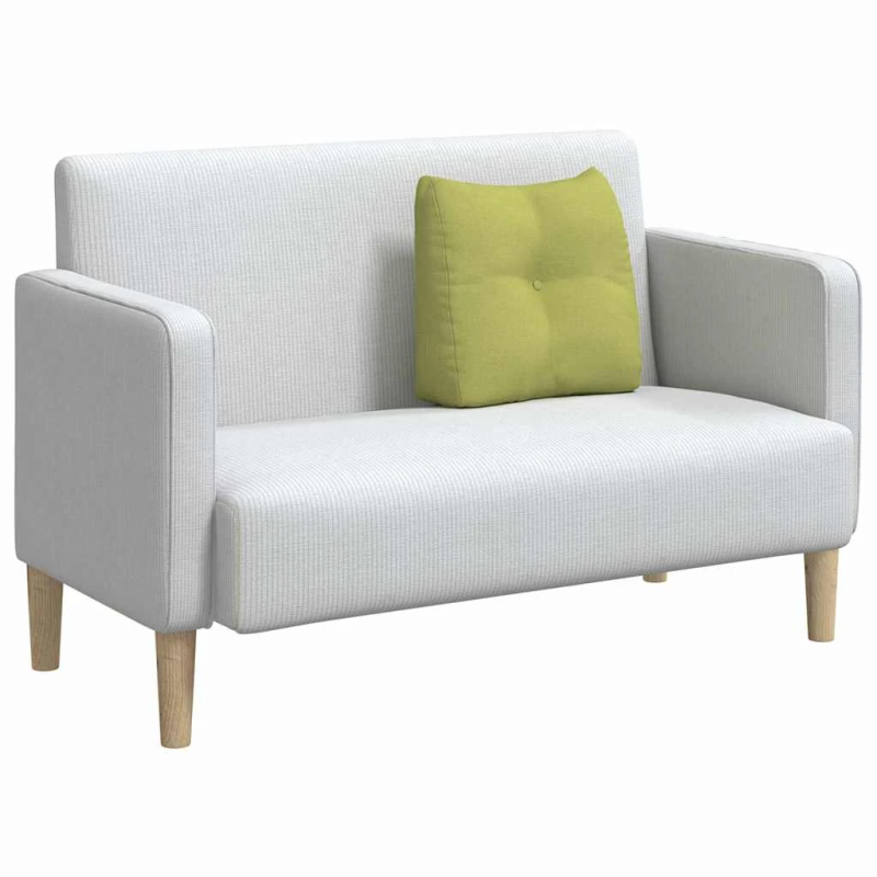 vidaXL Atpakaļ spilvens Gaiši zaļa 45 x 24 x 50 cm audums