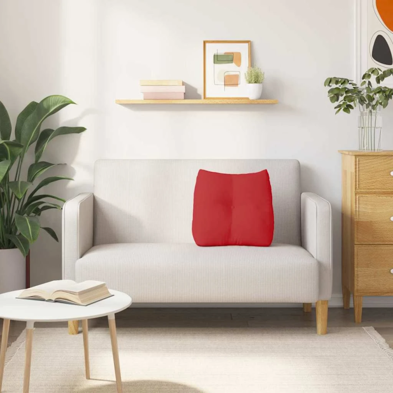 vidaXL Atpakaļ spilvens Sarkana 45 x 24 x 50 cm audums