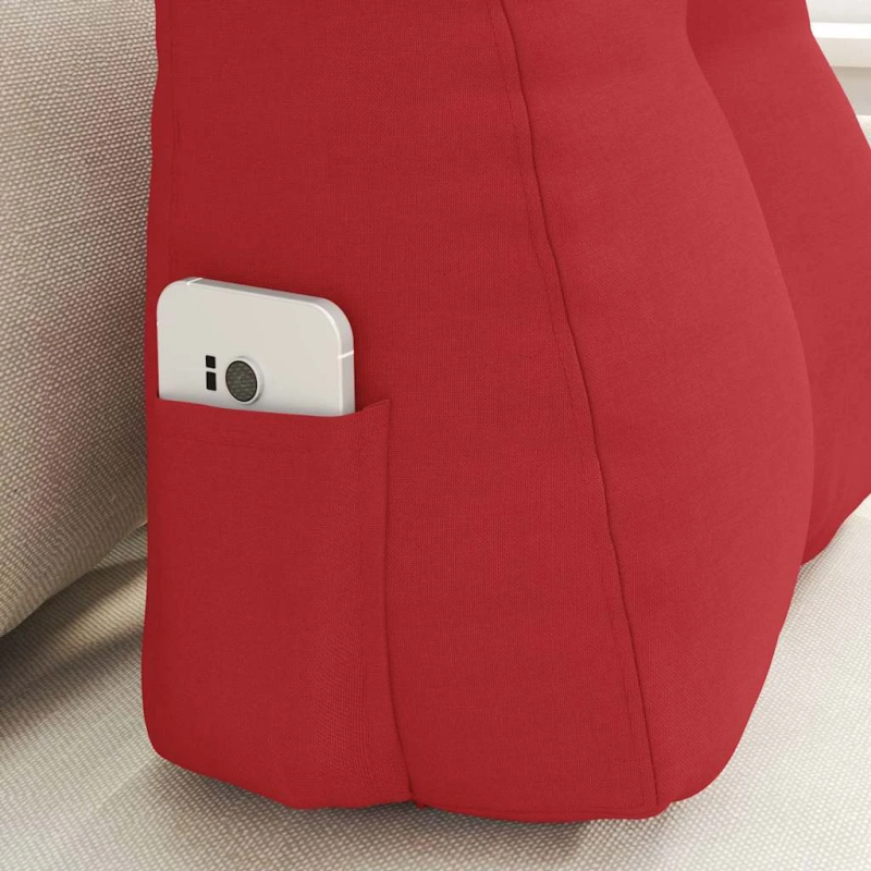 vidaXL Atpakaļ spilvens Sarkana 45 x 24 x 50 cm audums