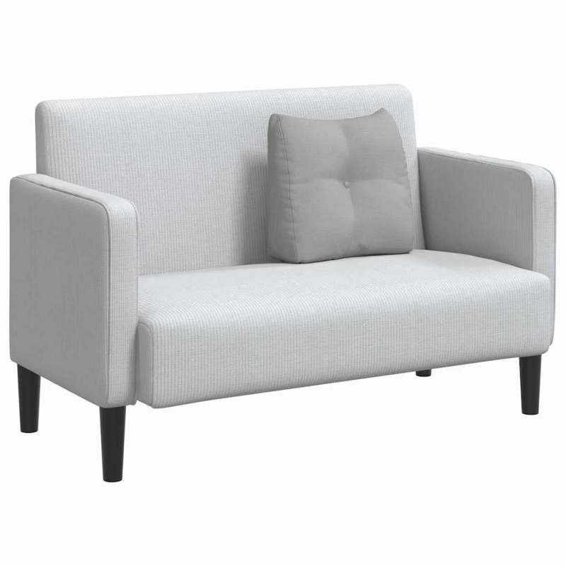 vidaXL Atpakaļ spilvens Mākoņu pelēka 45 x 24 x 50 cm audums