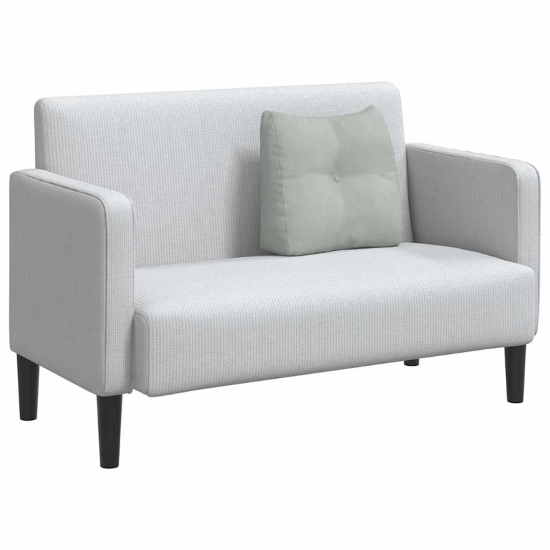 vidaXL Atpakaļ spilvens Gaiši pelēks 45 x 24 x 50 cm Samts