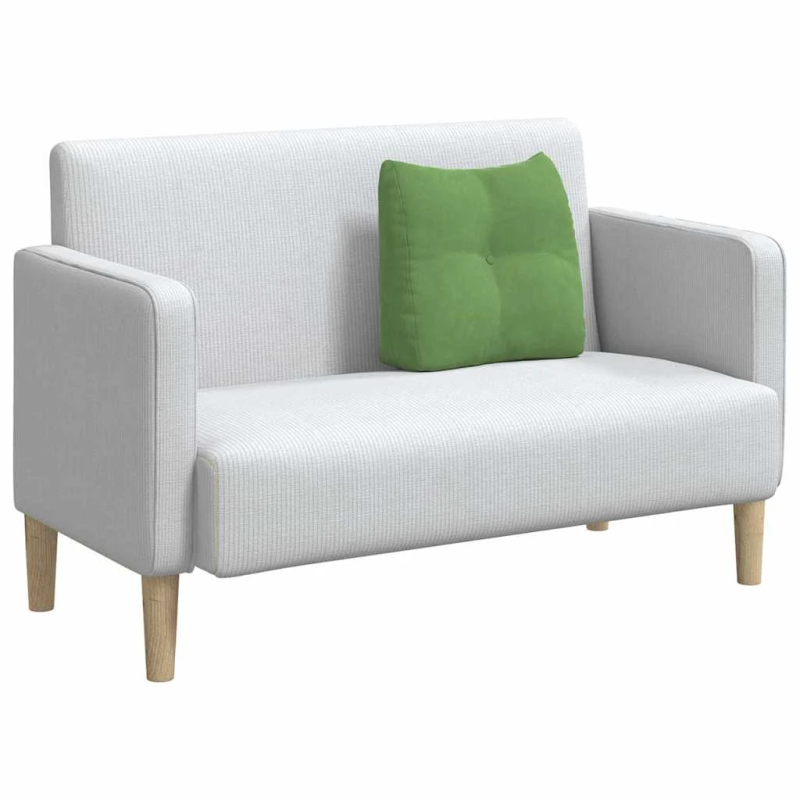 vidaXL Atpakaļ spilvens Gaiši zaļa 45 x 24 x 50 cm Samts