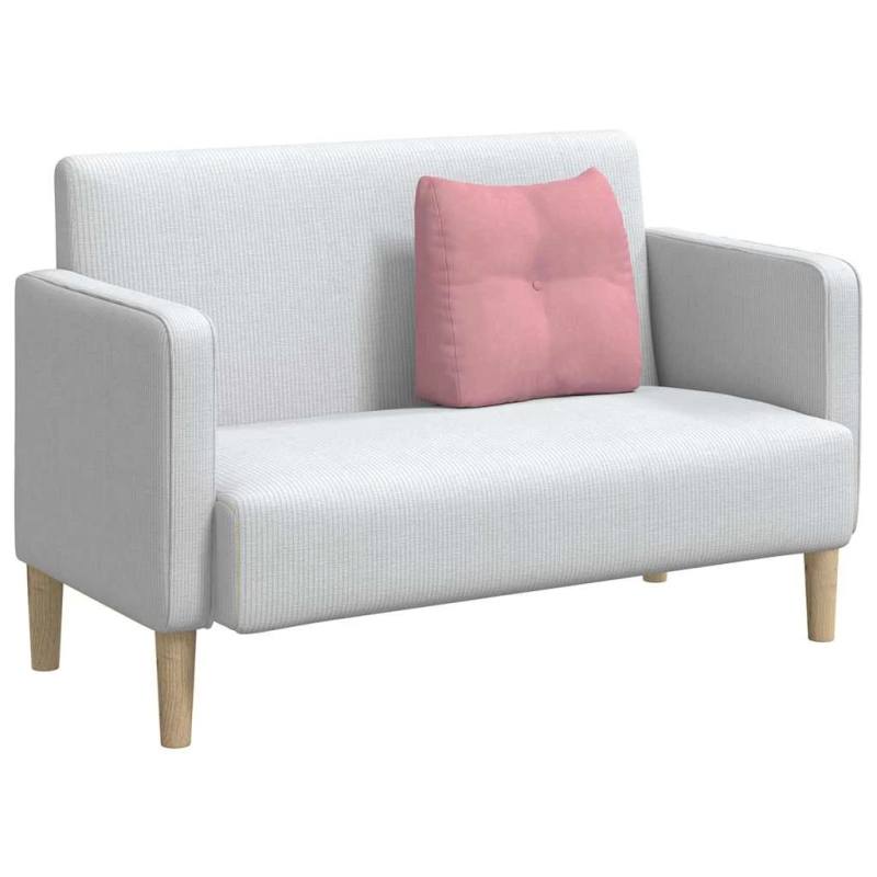 vidaXL Atpakaļ spilvens Rozā 45 x 24 x 50 cm Samts