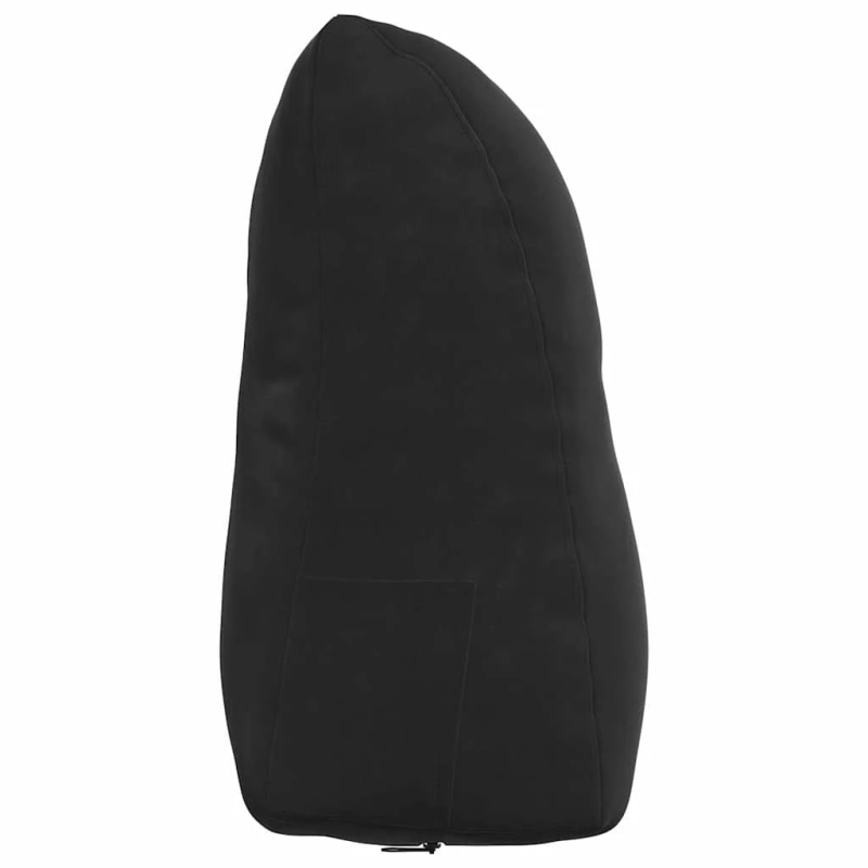 vidaXL Atpakaļ spilvens Melna 45 x 24 x 50 cm Samts