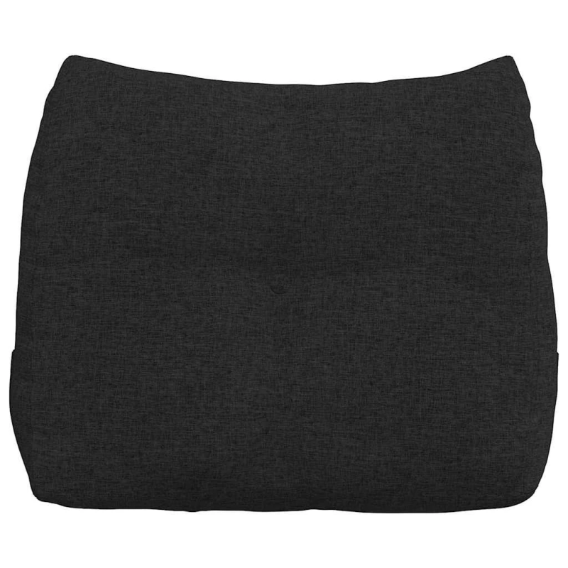 vidaXL Atpakaļ spilvens Melna 60 x 24 x 50 cm audums