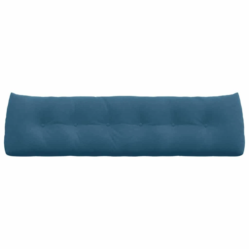 vidaXL Atpakaļ spilvens Zila 180 x 24 x 50 cm Samts