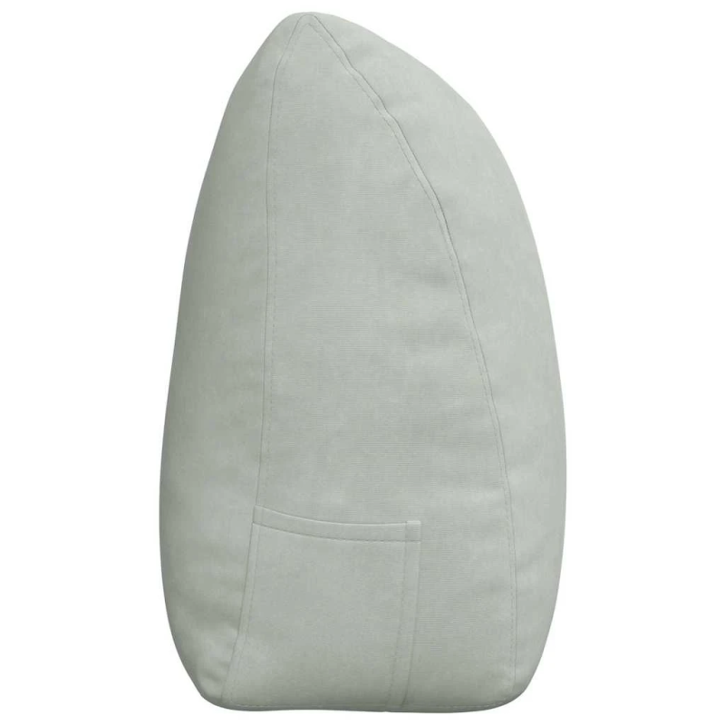 vidaXL Atpakaļ spilvens Gaiši pelēks 180 x 24 x 50 cm Samts