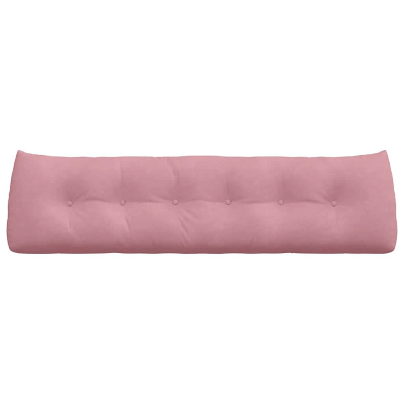 vidaXL Atpakaļ spilvens Rozā 180 x 24 x 50 cm Samts