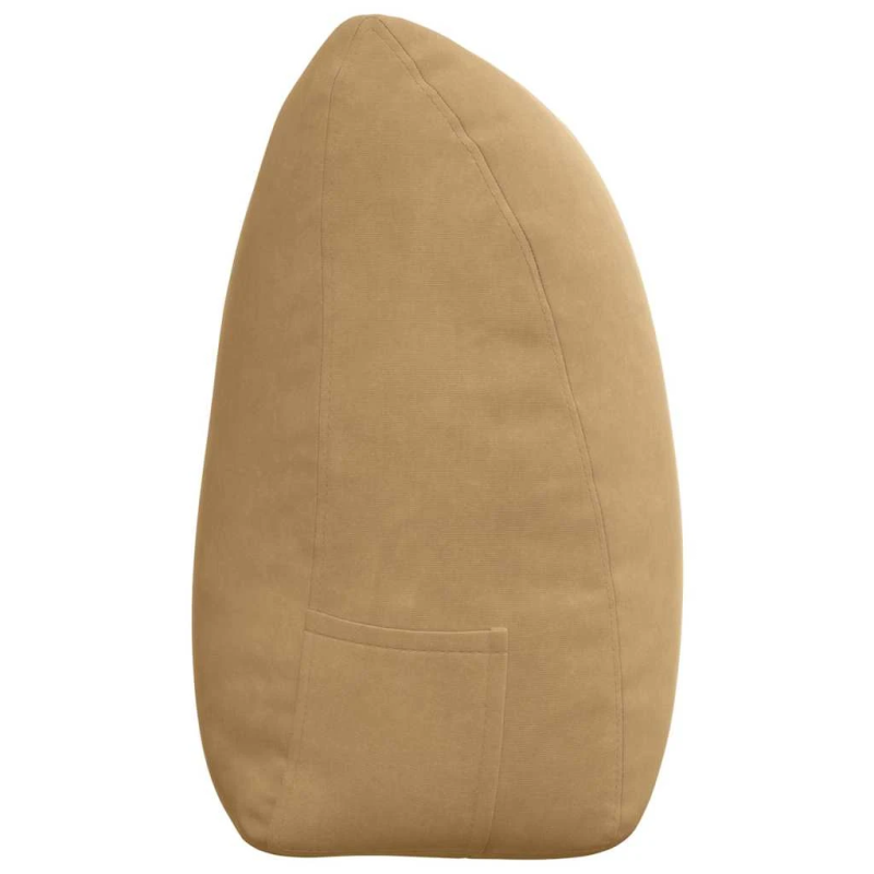 vidaXL Atpakaļ spilvens Brūna 180 x 24 x 50 cm Samts