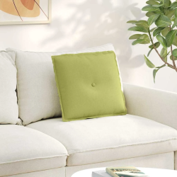 vidaXL Atpakaļ spilvens Gaiši zaļa 50 x 19 x 45 cm audums