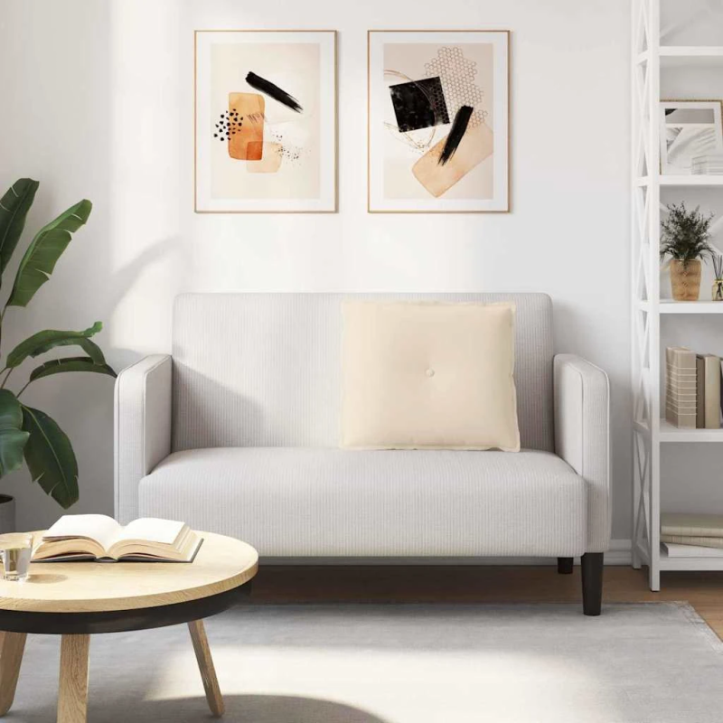 vidaXL Atpakaļ spilvens Bēša 60 x 50 cm Mikrofibra