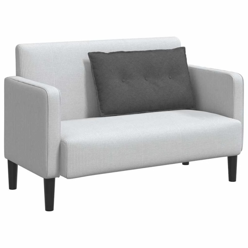 vidaXL Atpakaļ spilvens Tumši pelēks 80 x 50 cm Korduroja audums