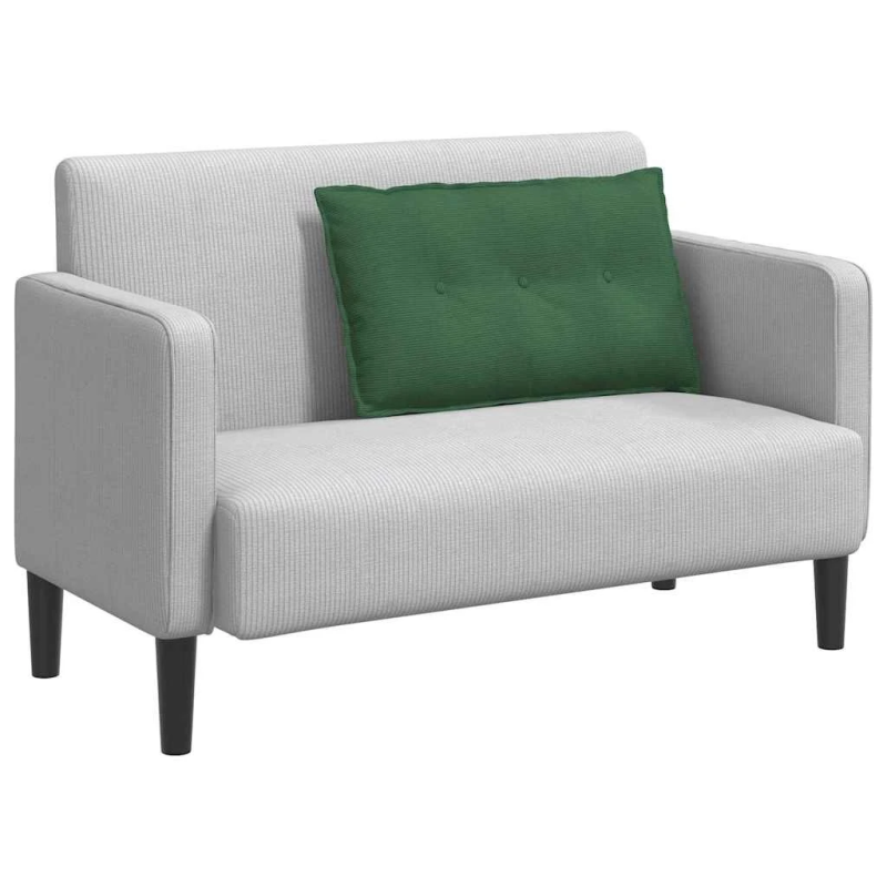 vidaXL Atpakaļ spilvens Džungļu zaļa 80 x 50 cm Korduroja audums