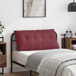vidaXL Atpakaļ spilvens Vīna sarkans 100 x 19 x 50 cm audums