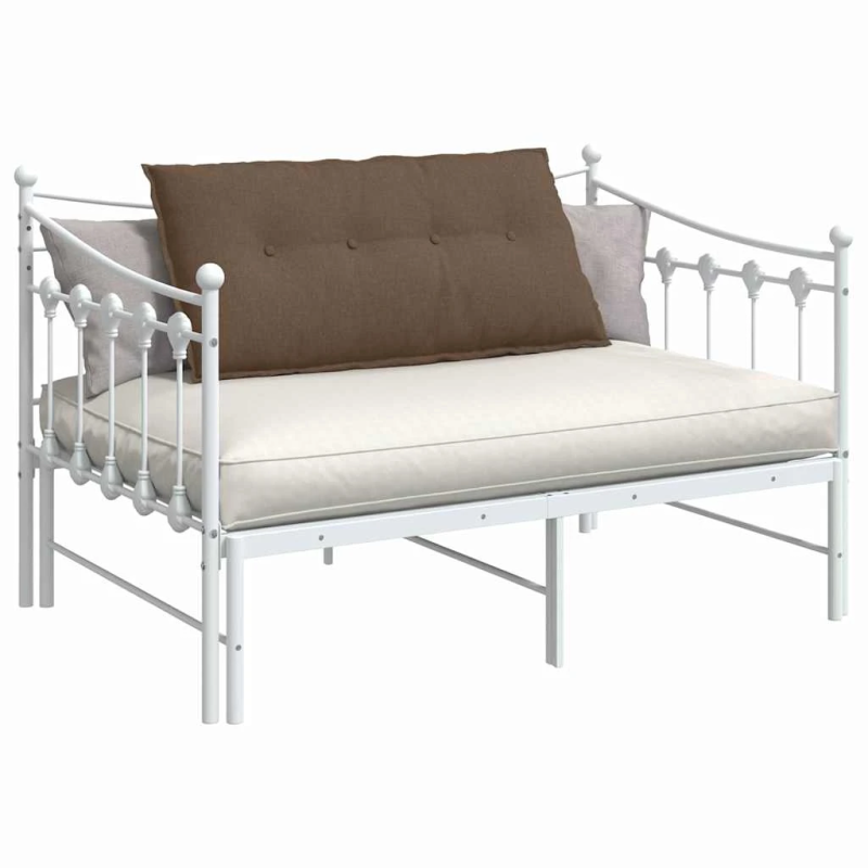 vidaXL Atpakaļ spilvens Brūna 100 x 19 x 50 cm audums