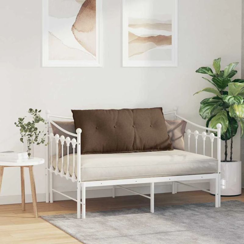 vidaXL Atpakaļ spilvens Brūna 100 x 19 x 50 cm audums