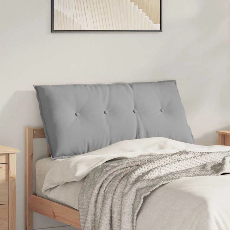 vidaXL Atpakaļ spilvens Mākoņu pelēka 100 x 19 x 50 cm audums