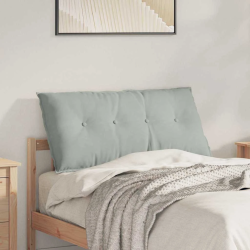 vidaXL Atpakaļ spilvens Gaiši pelēks 100 x 50 cm Korduroja audums