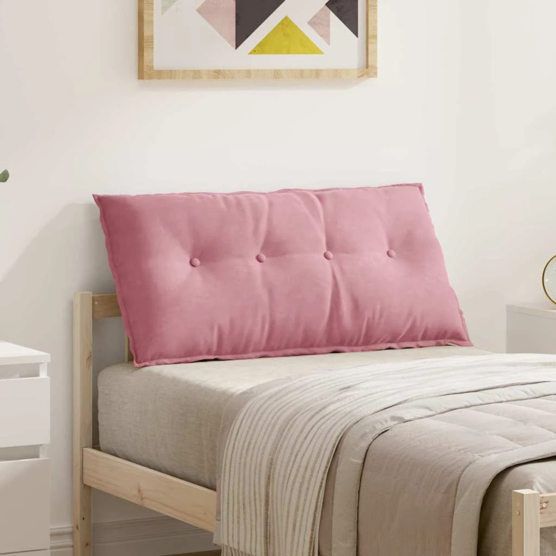 vidaXL Atpakaļ spilvens Rozā 100 x 50 cm Korduroja audums